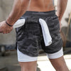 2 In 1 Men Athletic Shorts - Gym Vigour