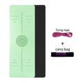 Yoga Mat With Position Line - Gym Vigour